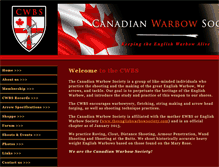 Tablet Screenshot of canadianwarbowsociety.com